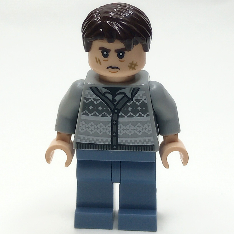 Neville Londubat, pull gris bleuté clair, jambes bleu sable (Neville Longbottom, Light Bluish Gray Sweater, Sand Blue Legs)