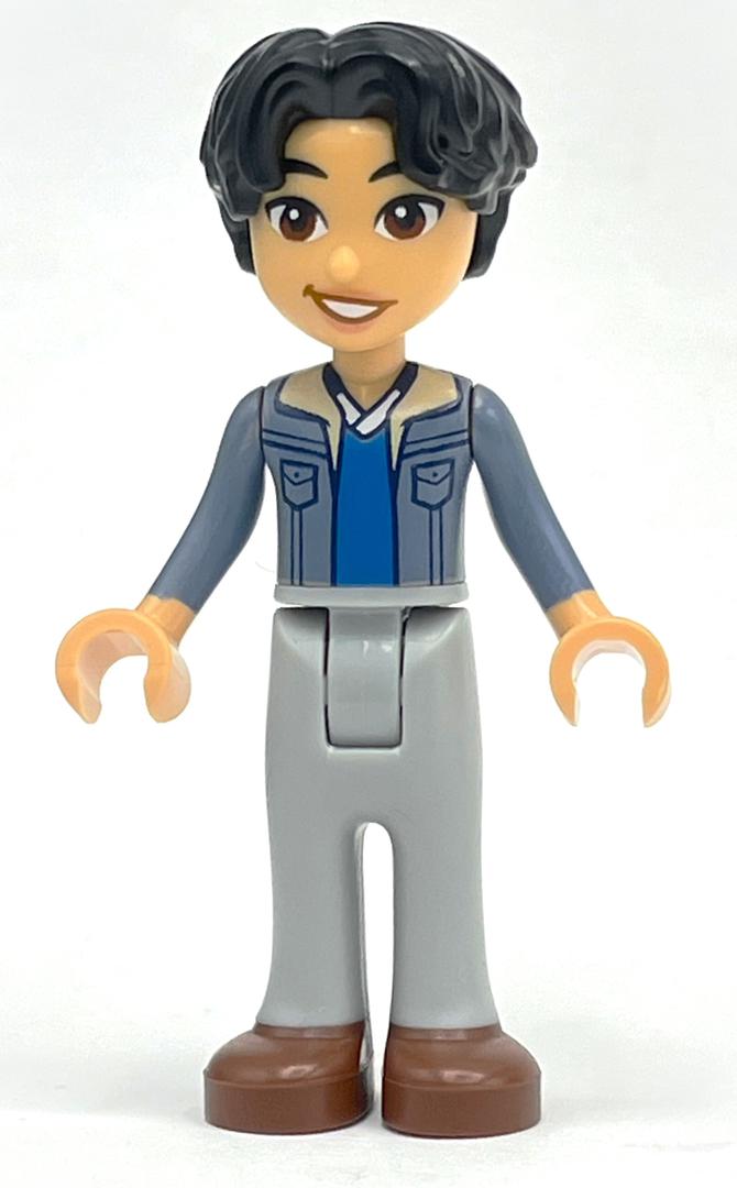 Niko - veste bleu sable, jambes gris bleuté clair (Niko - Sand Blue Jacket, Light Bluish Grey Legs)