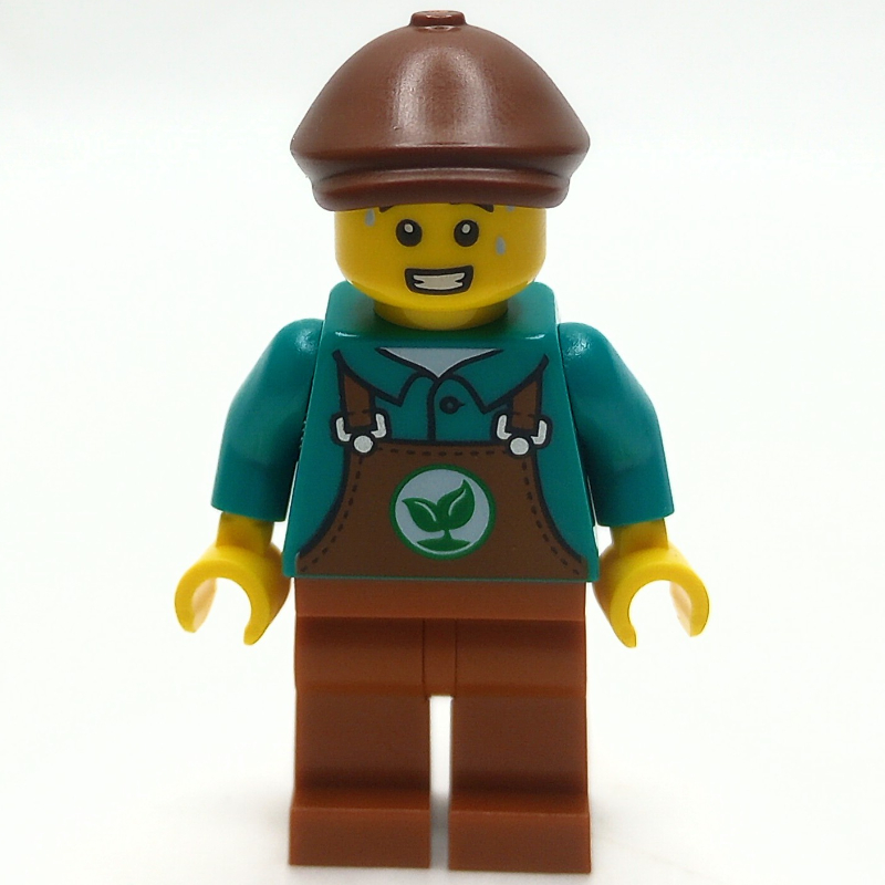 Concierge, tablier orange foncé (Janitor, Dark Orange Apron)