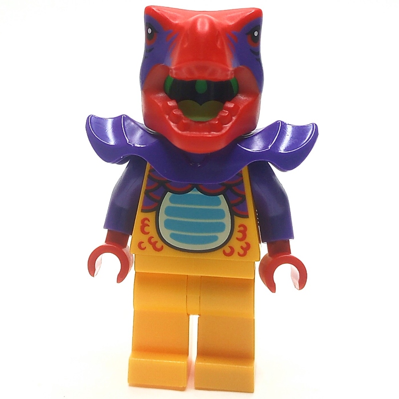 Dinosaure costume guy, orange clair lumineux et rouge (Dinosaur Suit Guy, Bright Light Orange and Red)