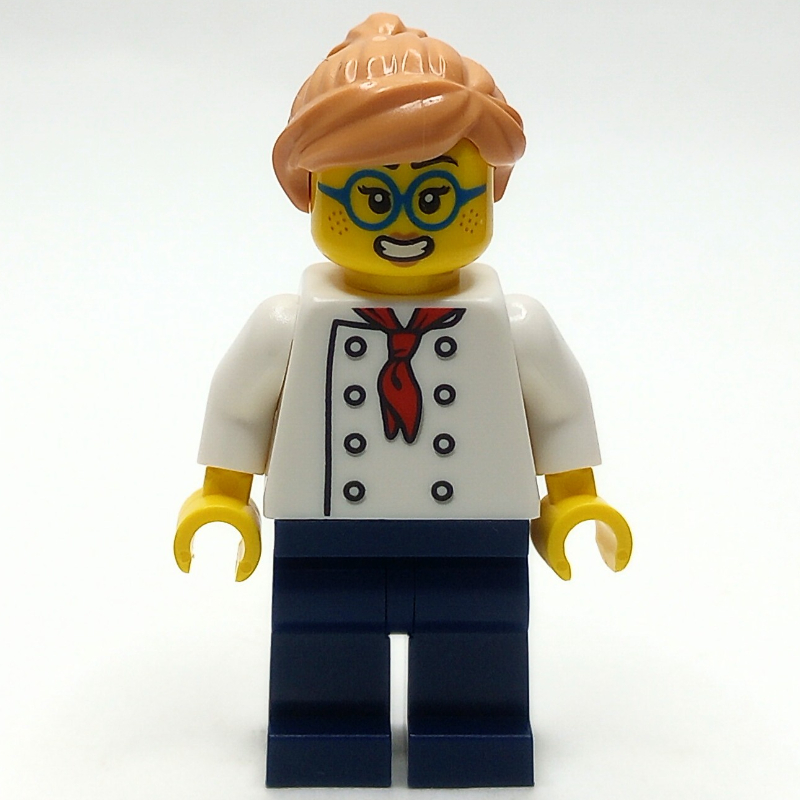 Pizza chef, lunettes azur foncé (Pizza Chef, Dark Azure Glasses)
