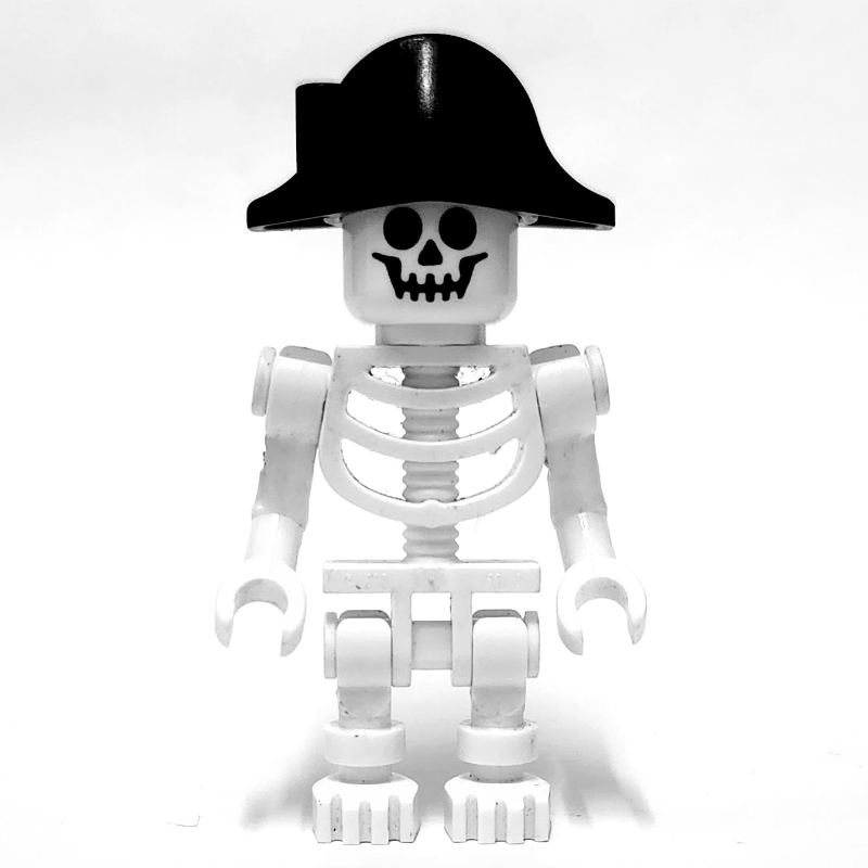 Squelette, visage standard, chapeau bicorne, une jambe (Skeleton, Standard Face, Bicorne Hat, One Leg)