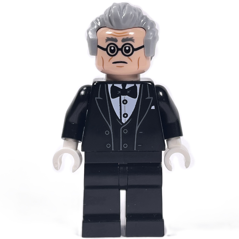 Alfred Pennyworth, cheveux gris bleuté clair, lunettes (Alfred Pennyworth, Light Bluish Gray Hair, Glasses)