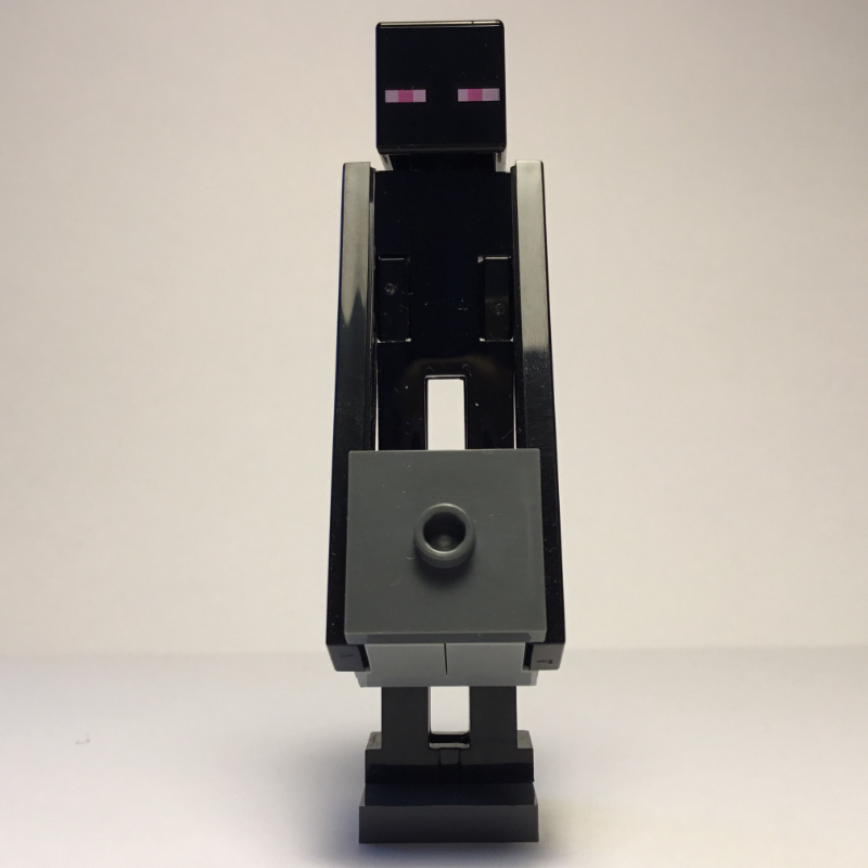 Enderman, boîte gris bleuté foncé, plaque de pied (Enderman, Dark Bluish Gray Box, Foot Plate)