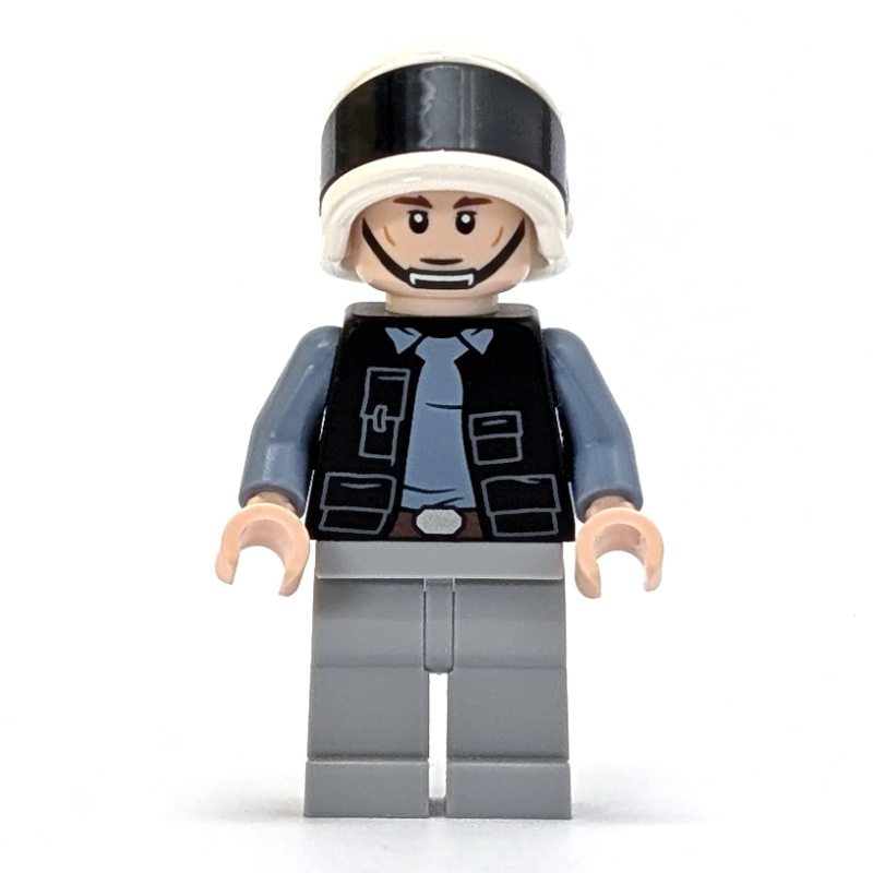 Soldat rebelle / soldat de la flotte rebelle, tête de nougat clair (en colère / neutre) (Rebel Trooper / Rebel Fleet Trooper, Light Nougat Head (Angry / Neutral))