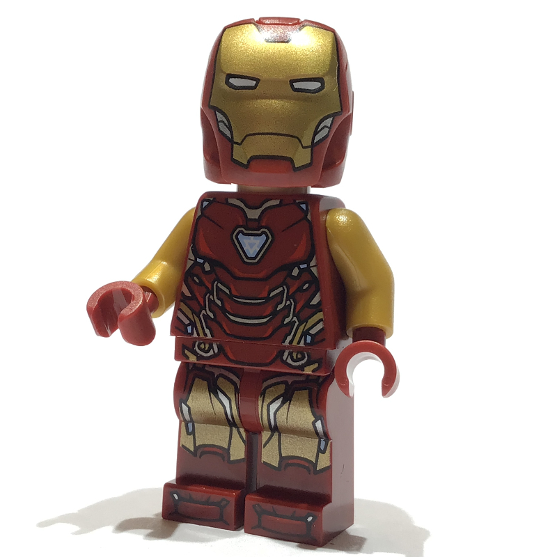 Iron Man marque 85 armure, bras en or nacré, casque angulaire (Iron Man Mark 85 Armor, Pearl Gold Arms, Angular Helmet)