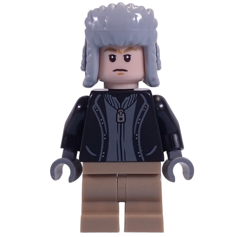 Draco Malfoy - veste noire, gris clair bleuté ushanka (Draco Malfoy - Black Jacket, Light Bluish Grey Ushanka)