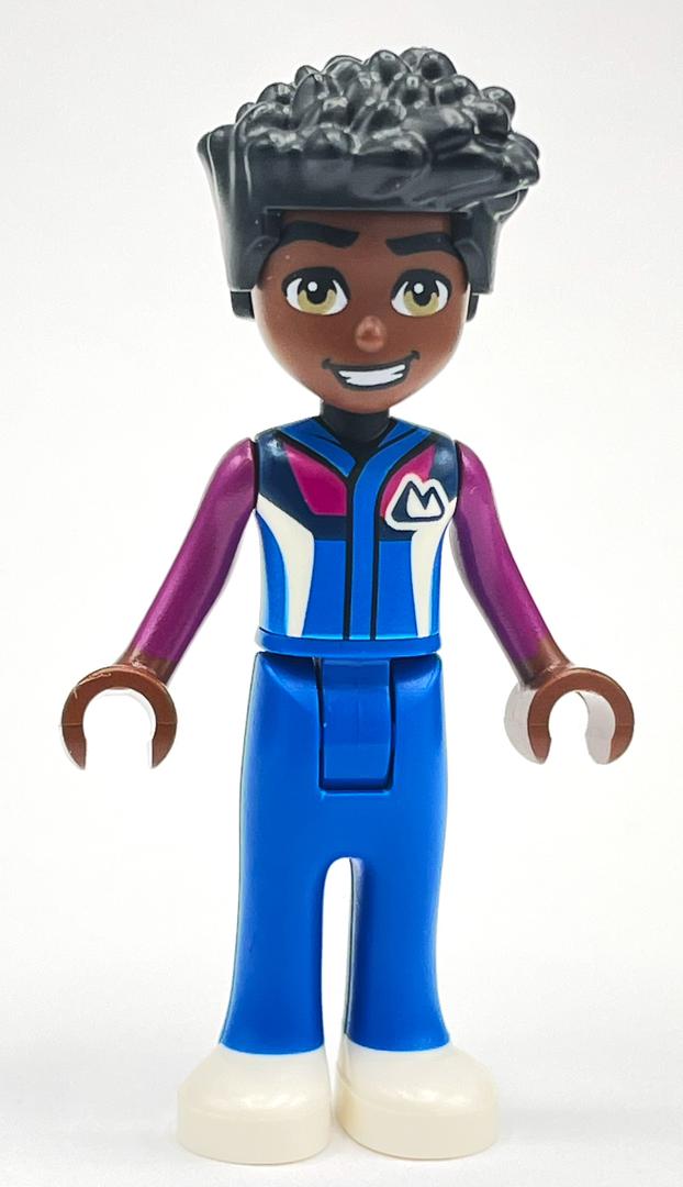 Zac — combinaison de ski bleu/magenta (Zac - Blue/Magenta Ski Suit)