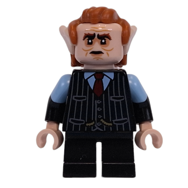 Gobelin - cheveux orange foncé, torse noir, jambes noires (Goblin - Dark Orange Hair, Black Torso, Black Legs)