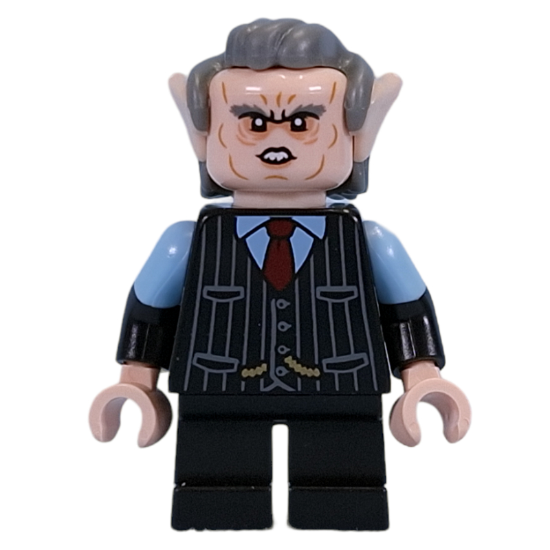 Gobelin - cheveux gris bleuté foncé, torse noir, jambes noires (Goblin - Dark Bluish Grey Hair, Black Torso, Black Legs)