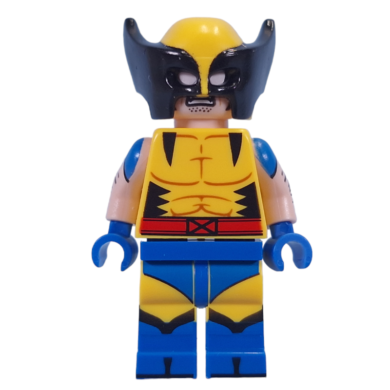 Carcajou, masque, costume x-hommes jaune, bras imprimés (cmf) (Wolverine, Mask, Yellow X-Men Suit, Printed Arms (CMF))