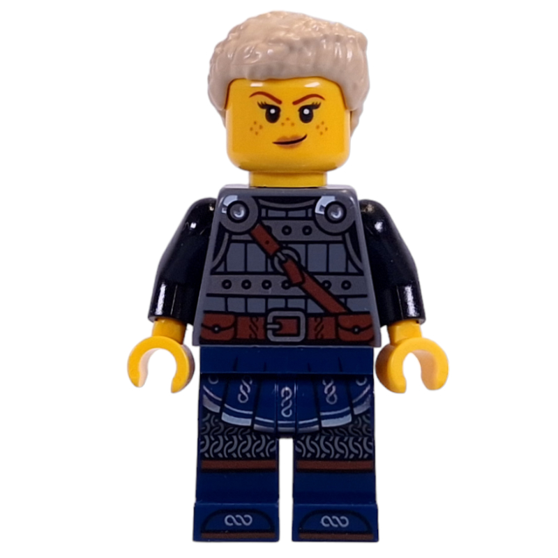 Viking, armure, jambes bleu foncé, cheveux beiges (Viking, Armor, Dark Blue Legs, Tan Hair)