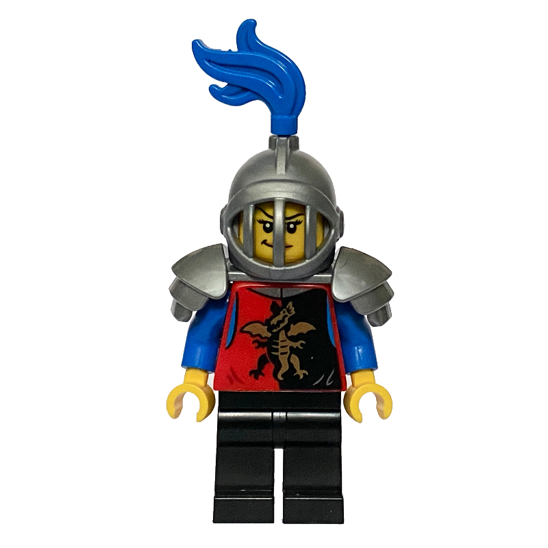 Chevalier (chevaliers dragon) - réédition, jambes noires, épaules (Knight (Dragon Knights) - Reissue, Black Legs, Shoulder Gaurds)