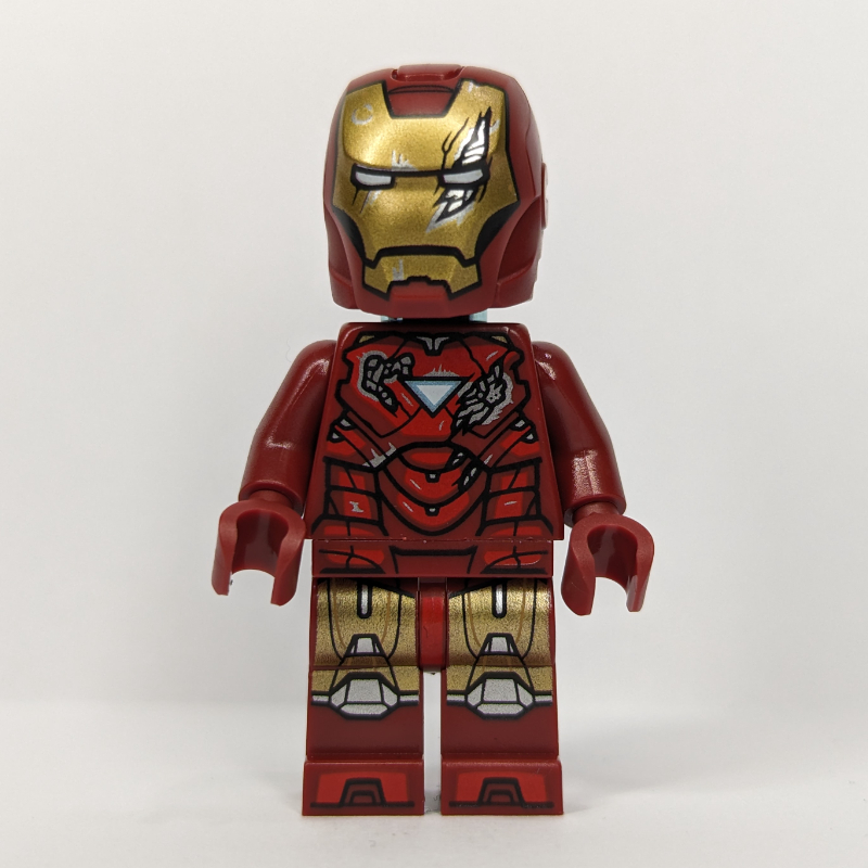 Iron Man marque 6 armures, dégâts de combat (Iron Man Mark 6 Armor, Battle Damage)