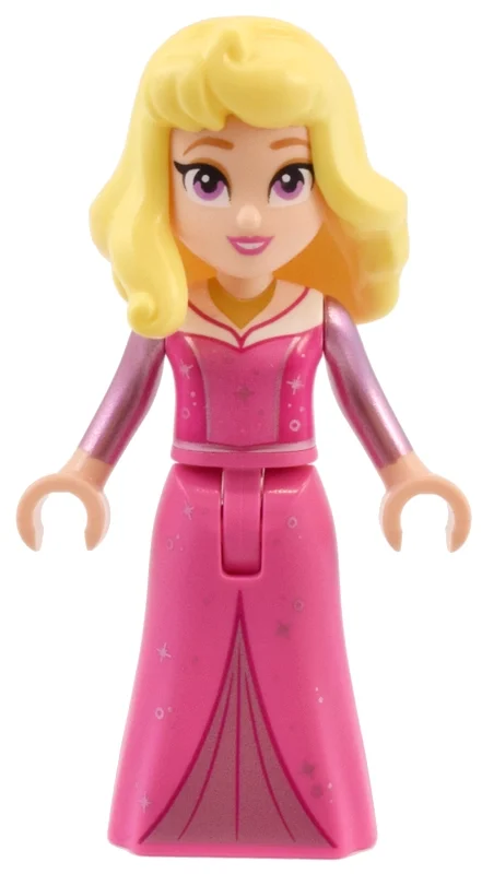 Aurore — robe rose foncé, grands yeux (Aurora - Dark Pink Dress, Big Eyes)