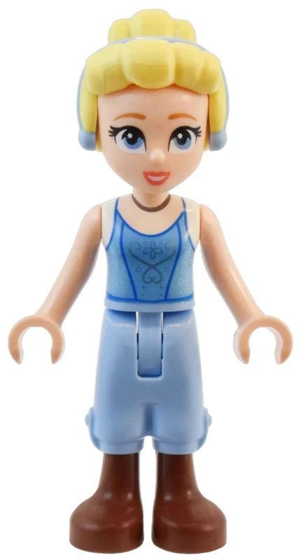 Cendrillon - jambes bleu clair lumineux (Cinderella - Bright Light Blue Legs)