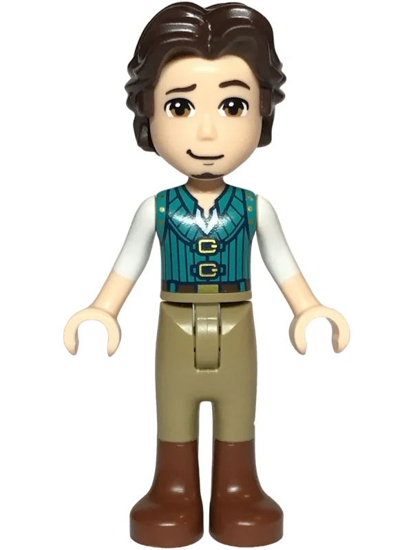 Flynn rider - veste turquoise foncée, fine charnière de jambe (Flynn Rider - Dark Turquoise Vest, Thin Leg Hinge)