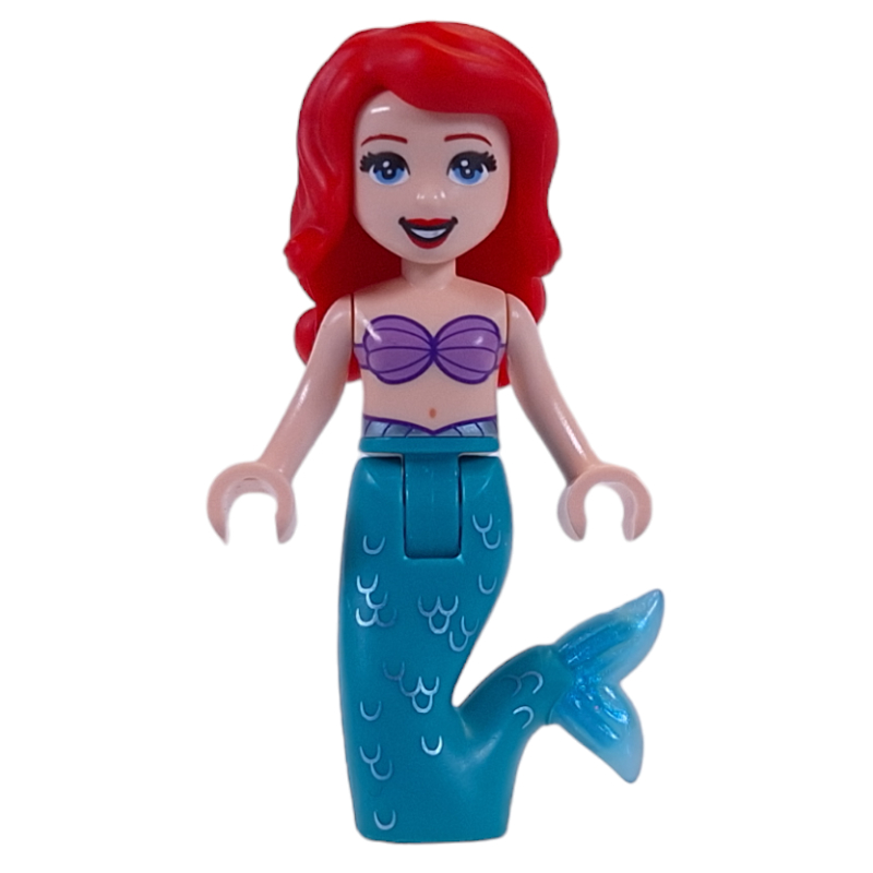 Ariel - forme sirène, queue turquoise foncé (Ariel - Mermaid Form, Dark Turquoise Tail)