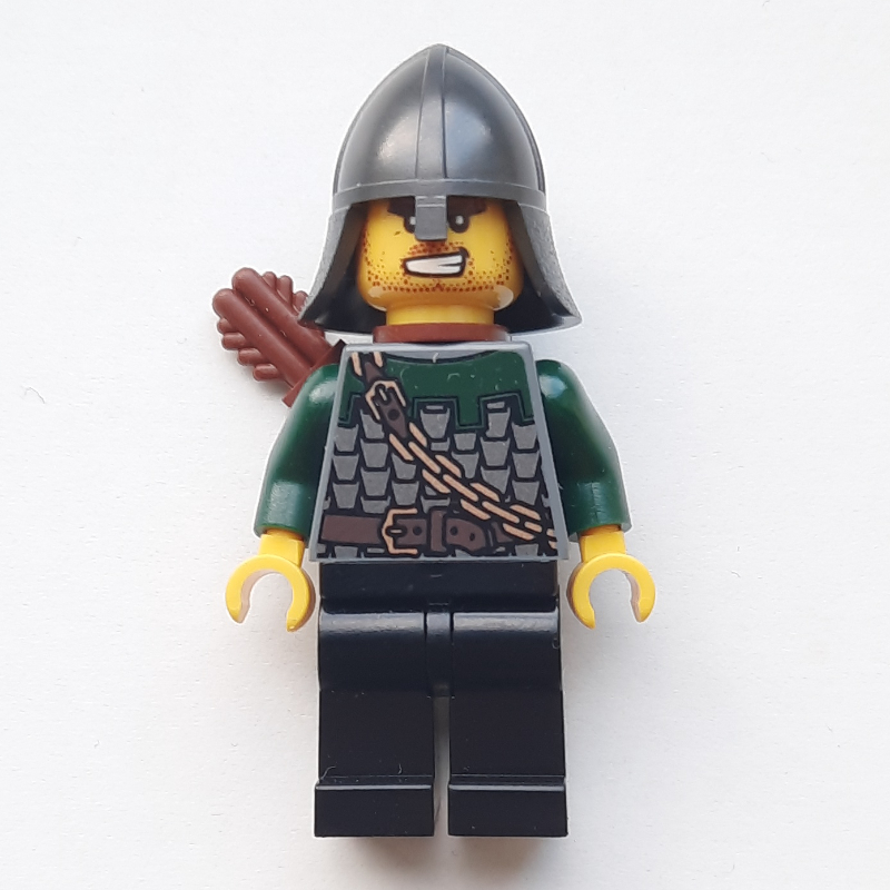 Chevalier dragon, archer, vert foncé, casque, carquois (perle titane) (Dragon Knight, Archer, Dark Green, Helmet, Quiver (Pearl Titanium))
