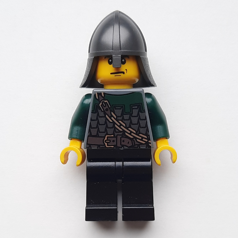 Dragon chevalier, vert foncé, casque, poupe (perle titane) (Dragon Knight, Dark Green, Helmet, Stern (Pearl Titanium))