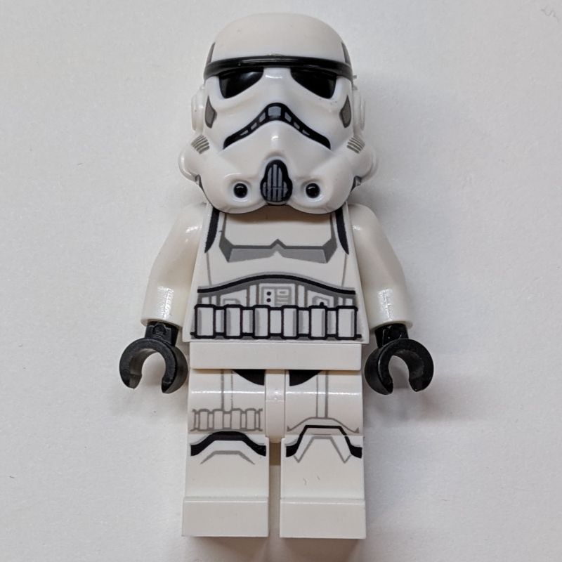 Stormtrooper - tête de nougat clair, bras blancs (Stormtrooper - Light Nougat Head, White Arms)