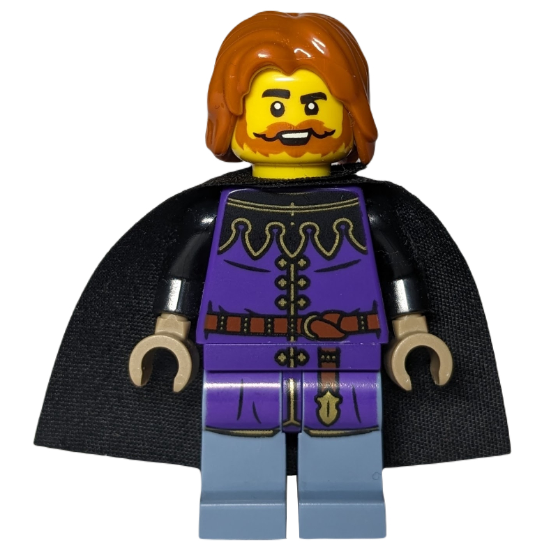 Collecteur d'impôts, torse pourpre foncé, jambes bleu sable (Tax Collector, Dark Purple Torso, Sand Blue Legs)