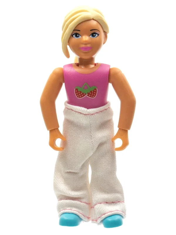 Belville figurine, fille, pantalon blanc (Belville Figure, Girl, White Pants)