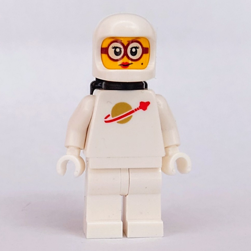Espace classique, blanc avec des réservoirs d'air noirs, lunettes rouges (Classic Space, White with Black Airtanks, Red Glasses)