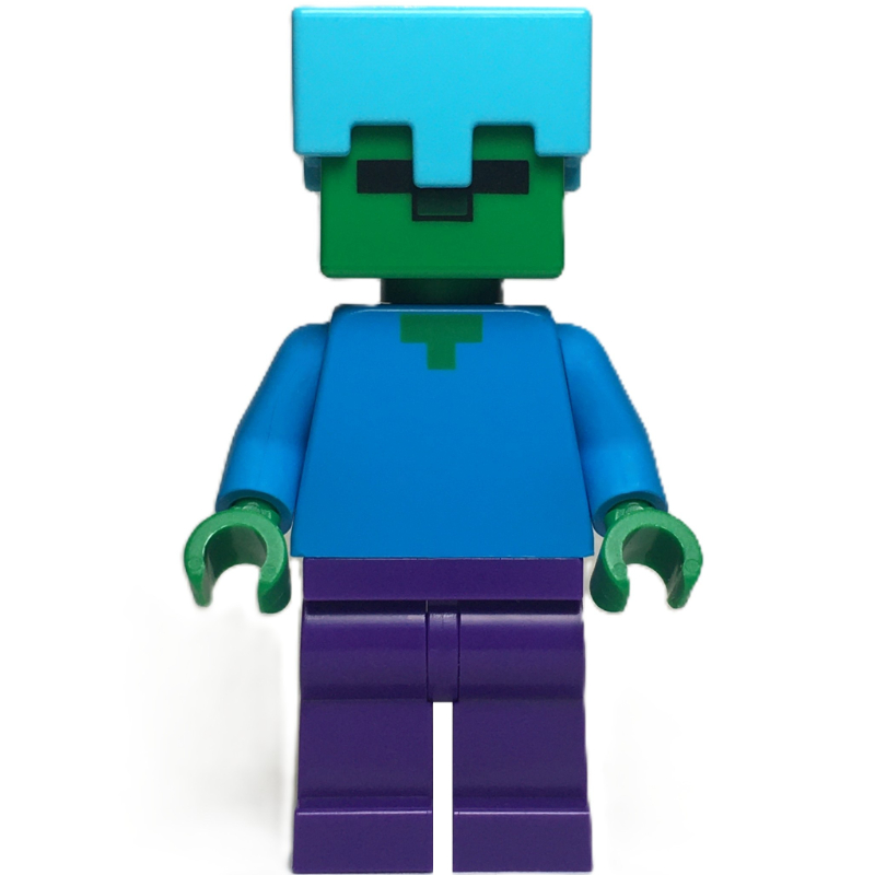Zombie, casque azur moyen (Zombie, Medium Azure Helmet)
