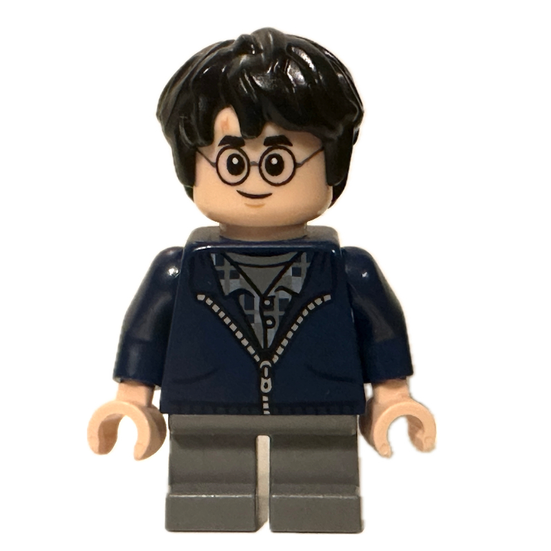Harry Potter, veste bleu foncé avec fermeture éclair, jambes courtes (Harry Potter, Dark Blue Jacket with Zipper, Short Legs)