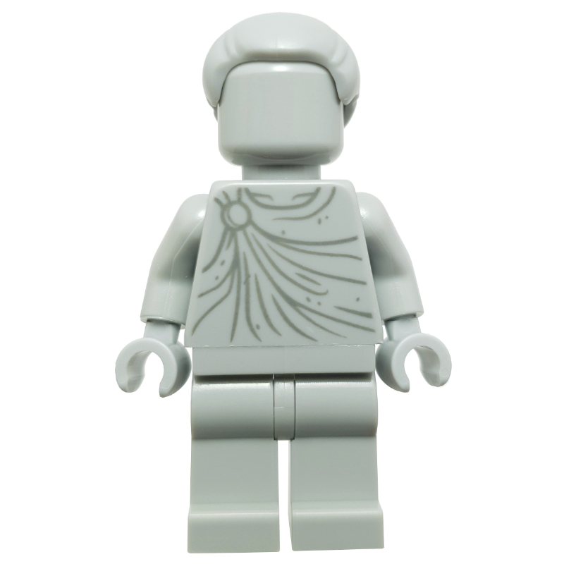 Statue, robe, chignon (Statue, Robes, Hair Bun)