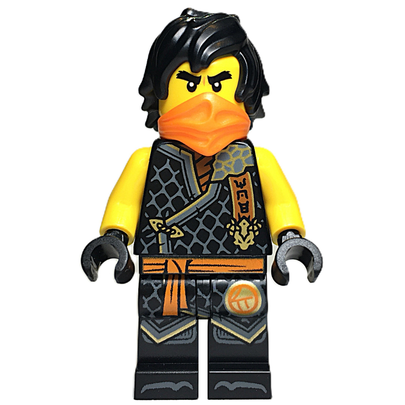 Cole, robe noire, bandana orange (Cole, Black Robes, Orange Bandana)