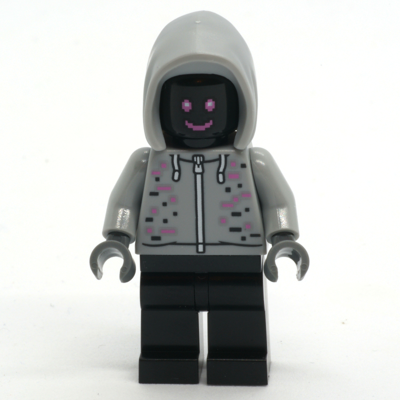 Robot, sweat à capuche gris bleuté clair, jambes noires (Robot, Light Bluish Gray Hoodie, Black Legs)