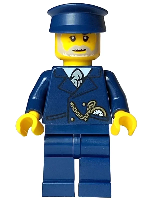 Touriste, tenue bleu foncé, chapeau (Tourist, Dark Blue Suit, Hat)