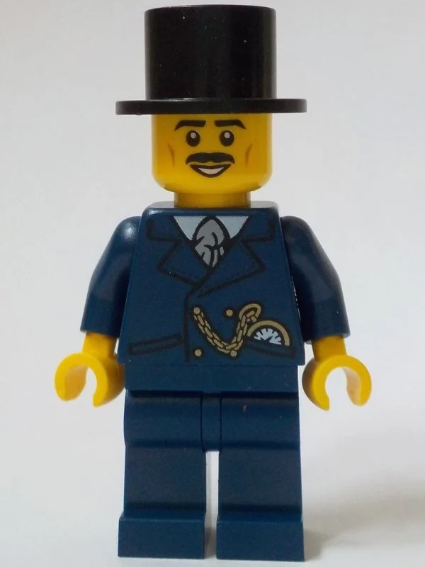 Client magasin général, tenue bleu foncé, chapeau haut de forme noir (General Store Customer, Dark Blue Suit, Black Top Hat)