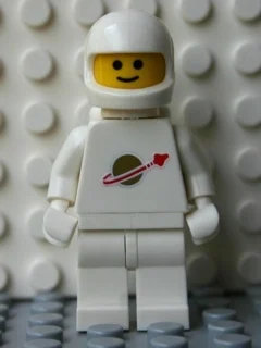 Astronaute classique, blanc avec des réservoirs d'air, centré logo (2446 casque) (3626b tête) (Classic Spaceman, White with Airtanks, Centered Logo (2446 Helmet) (3626b Head))