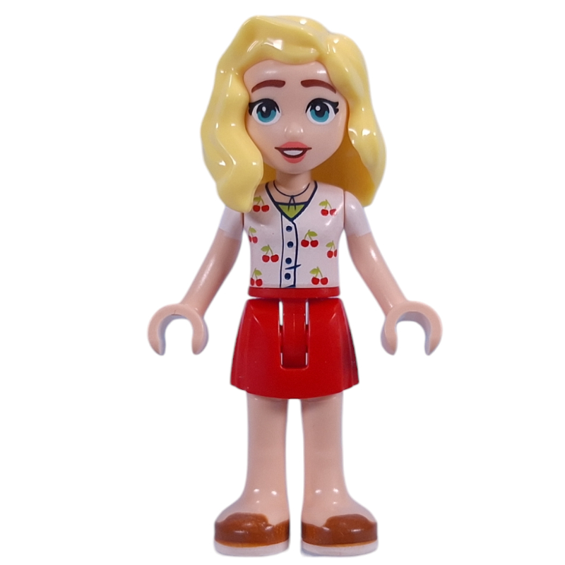 Matilde, chemise blanche, jupe rouge (Matilde, White Shirt, Red Skirt)