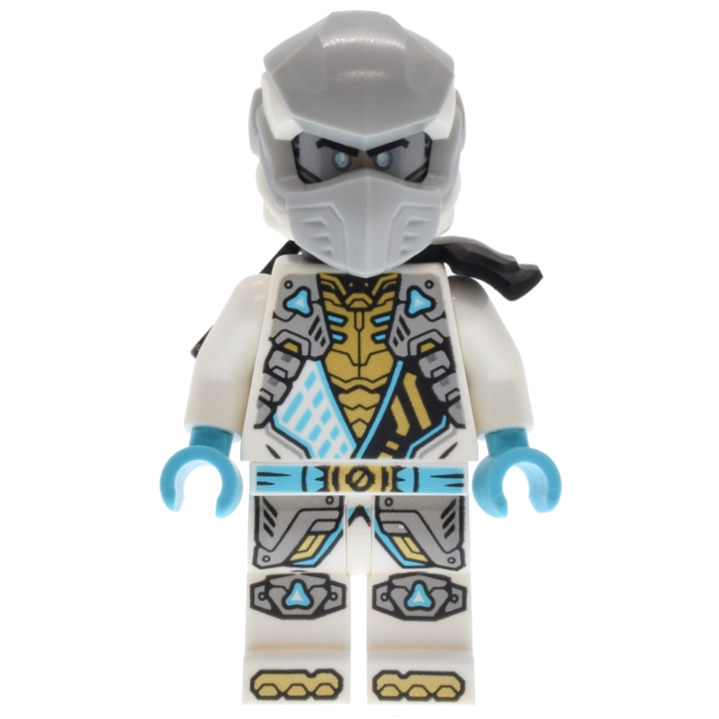 Zane, casque argenté, support katana (Zane, Silver Helmet, Katana Holder)