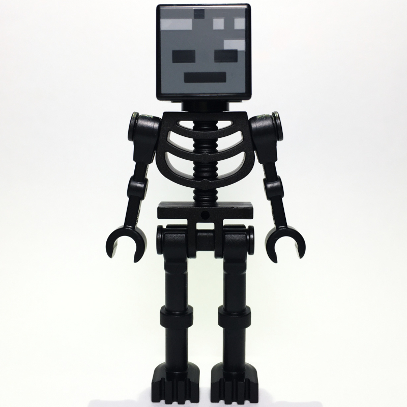 Squelette de garrot, crâne carré, bras droits (78132 torse) (Wither Skeleton, Square Skull, Straight Arms (78132 Torso))