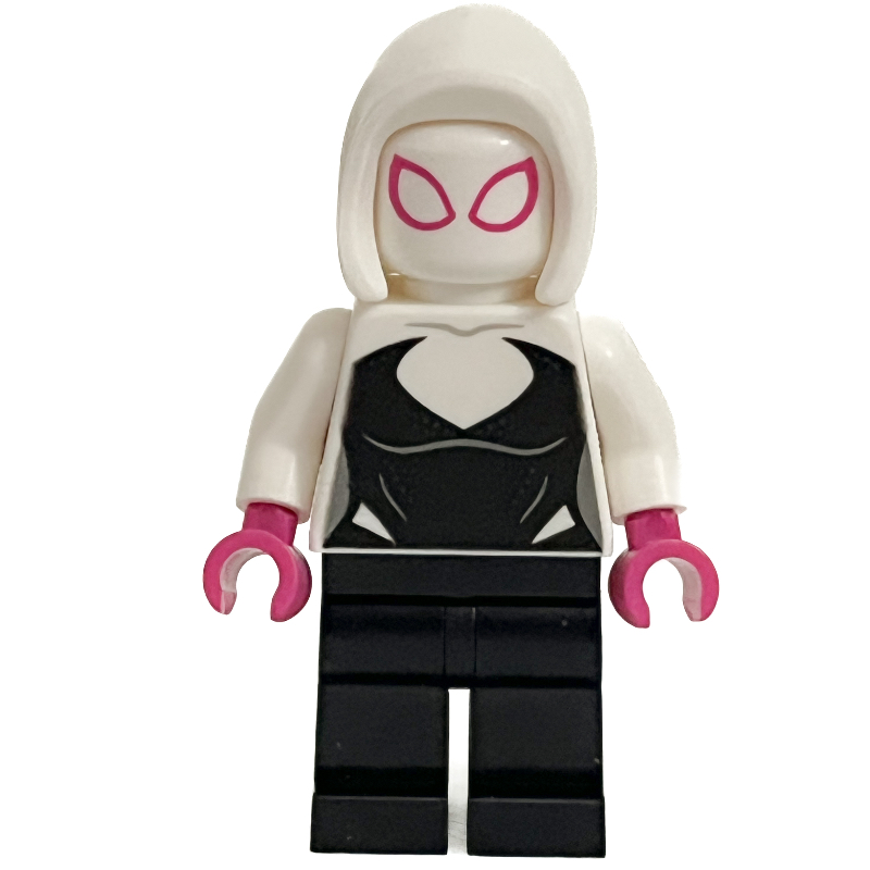 Fantôme-araignée / spider-Gwen, capuche avant ouvert, mains magenta (Ghost-Spider / Spider-Gwen, Open Front Hood, Magenta Hands)