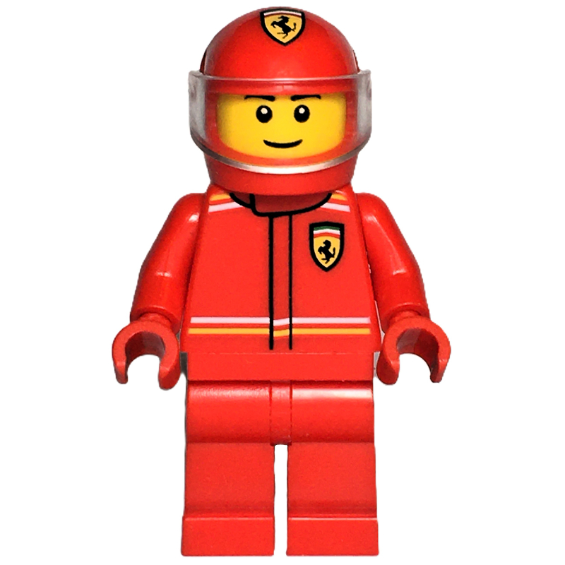 Pilote de F1, ferrari, tenue rouge (F1 Driver, Ferrari, Red Suit)