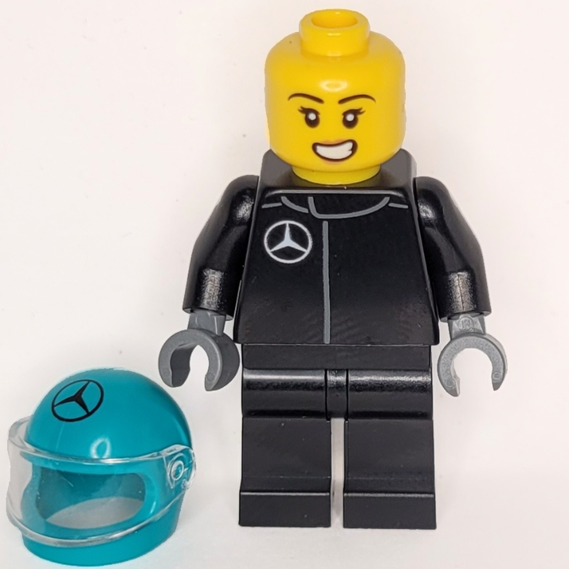 Pilote de F1, Mercedes, tenue noire (F1 Driver, Mercedes, Black Suit)
