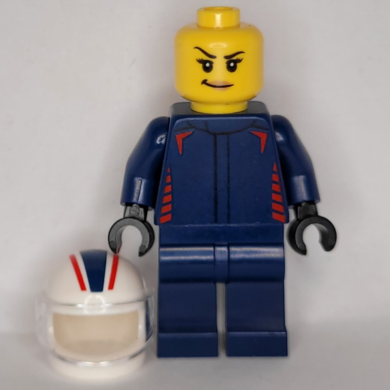 Pilote de f1, taureau rouge, costume bleu foncé (F1 Driver, Red Bull, Dark Blue Suit)