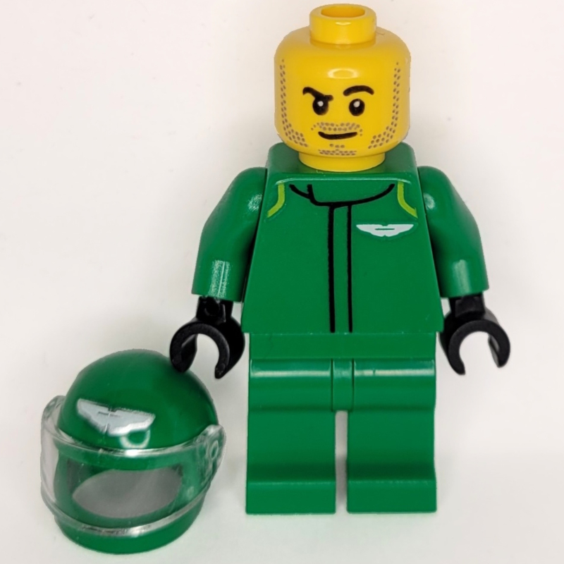 Pilote de F1, aston martin, tenue verte (F1 Driver, Aston Martin, Green Suit)