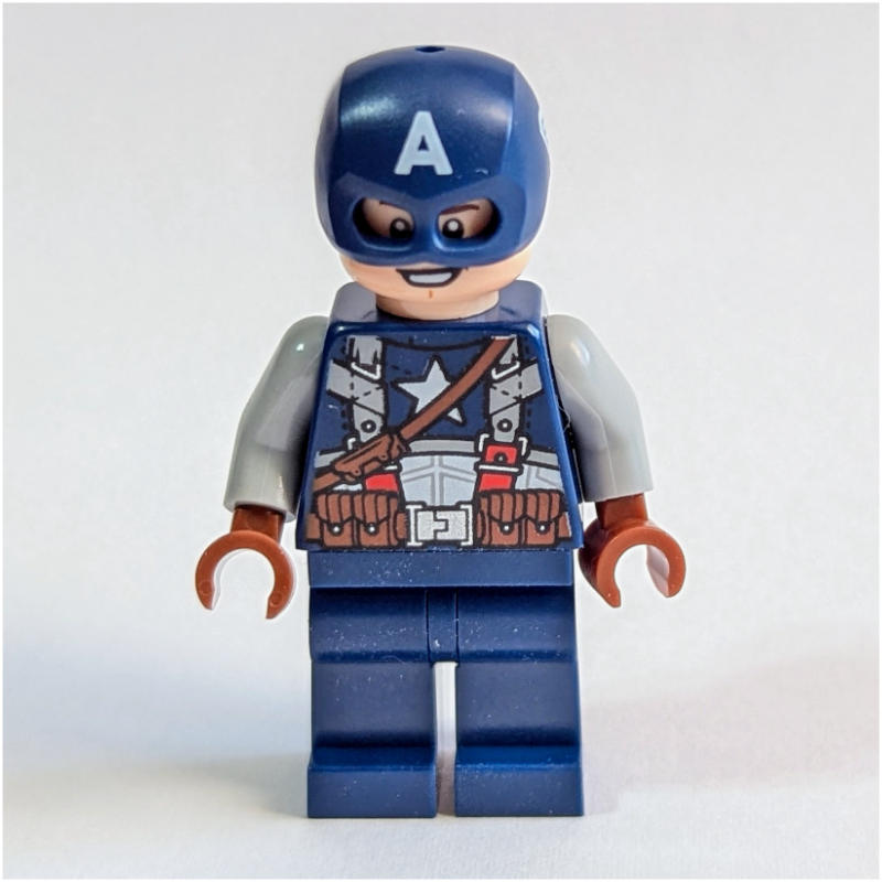 Captain America, bras gris bleuté clair (Captain America, Light Bluish Grey Arms)