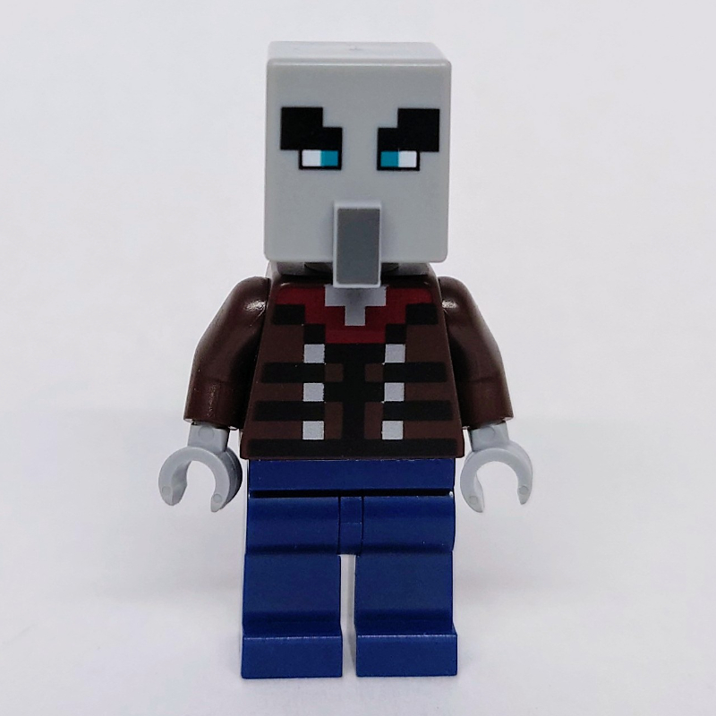 Illager, vindicator, jambes bleu foncé, yeux étroits (Illager, Vindicator, Dark Blue Legs, Narrow Eyes)
