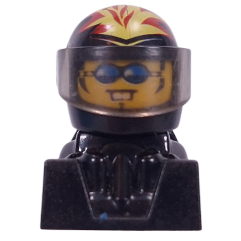 Cascadeur, casque noir et corps (Stunt Racer, Black Helmet and Body)