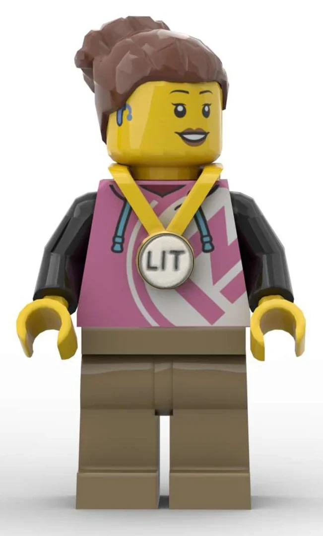 Participant à la visite intérieure LEGO, torse rose foncé (LEGO Inside Tour Participant, Dark Pink Torso)