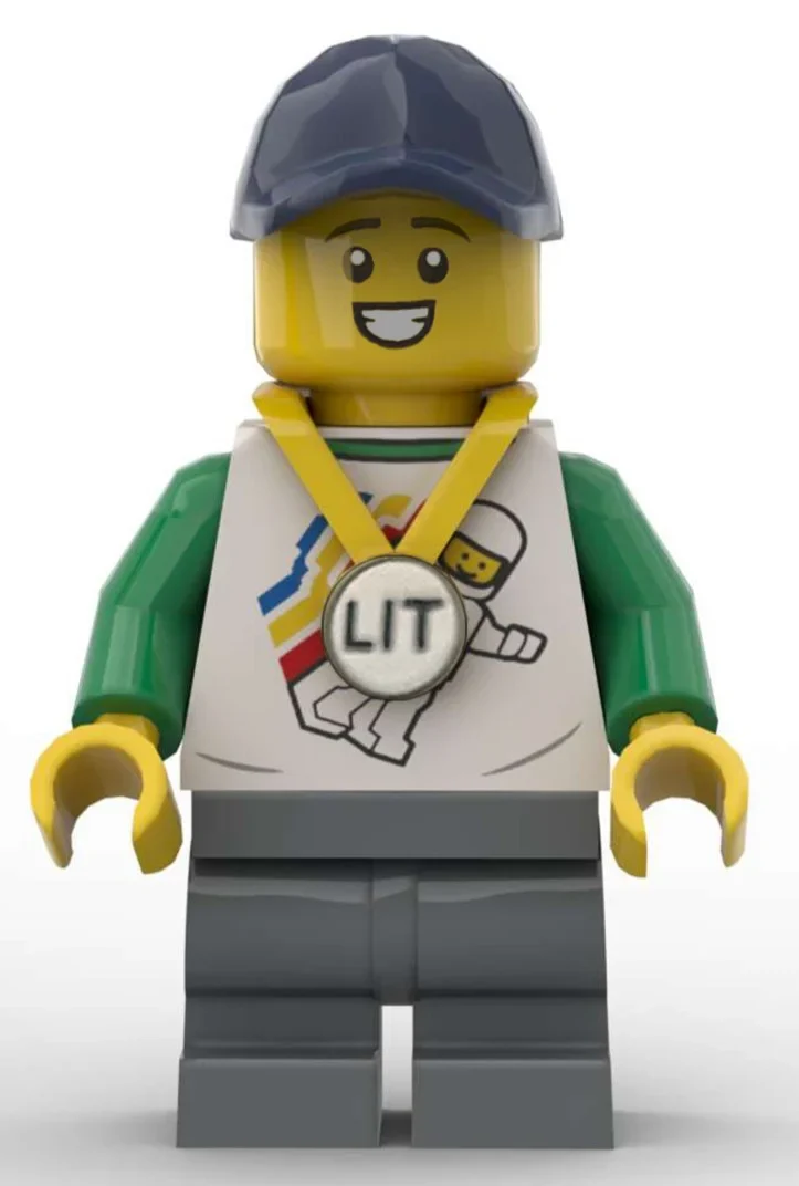 Participant à la visite intérieure LEGO, torse blanc (LEGO Inside Tour Participant, White Torso)