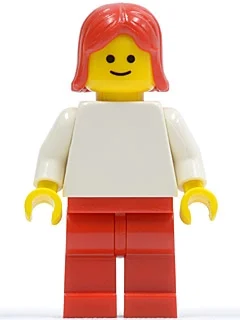Torse blanc, jambes rouges, cheveux rouges (White Torso, Red Legs, Red Hair)